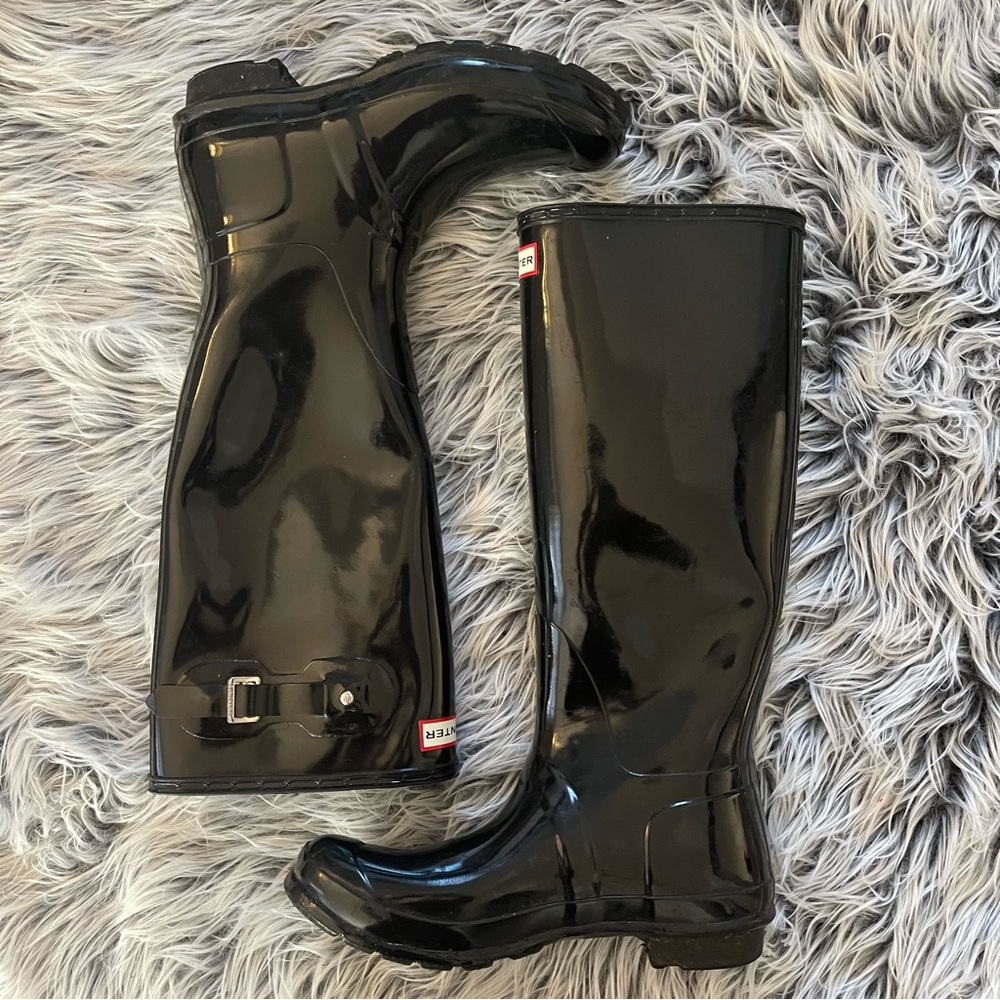 Authentic Hunter Tall Gloss Rain Boots
